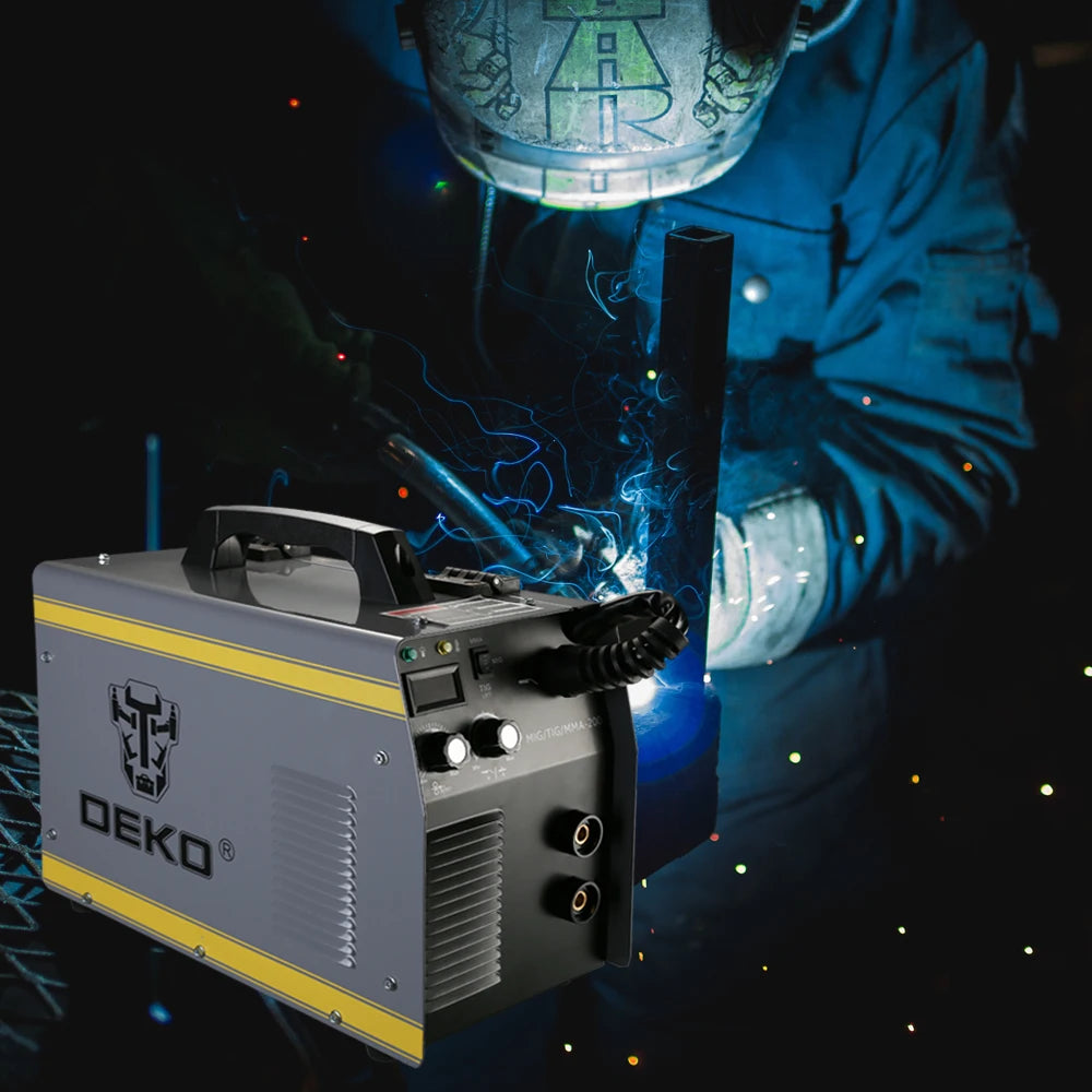 DEKO MKA-200 MIG/TIG/MMA 3 IN 1 Electric Welding Machine MIG Welder 5.6KVA 220V 50/60Hz Integrated Welding Gun