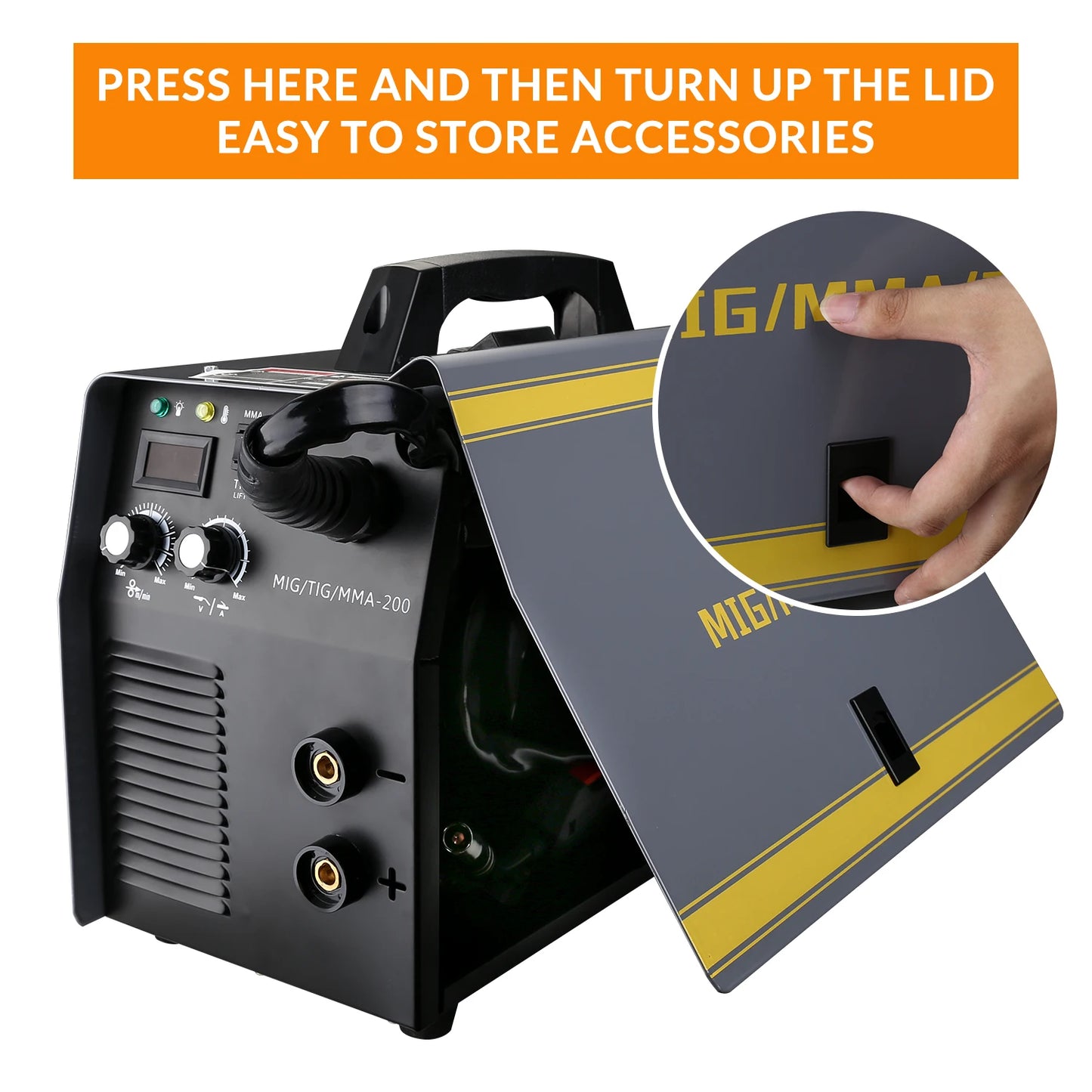 DEKO MKA-200 MIG/TIG/MMA 3 IN 1 Electric Welding Machine MIG Welder 5.6KVA 220V 50/60Hz Integrated Welding Gun
