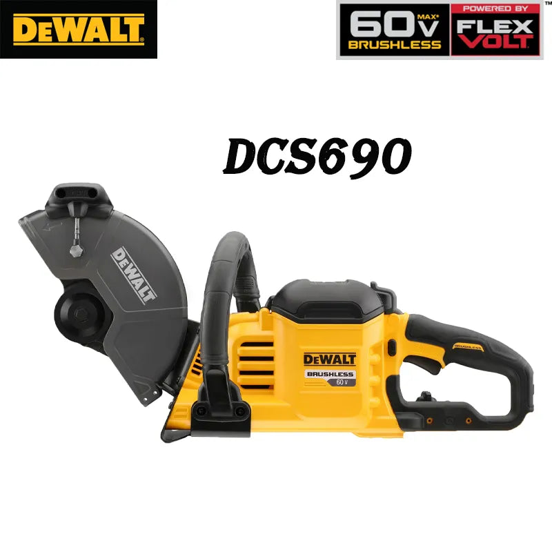 DEWALT DCS690 60V Cordless Brushless Cut Off Saw XR FLEXVOLT 6600RPM,Diameter 230 mm Rechargeable Cutting Machine (Tool Only)