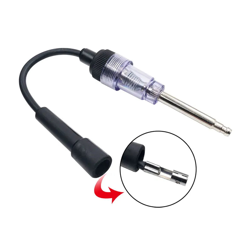 Best Auto Spark Plug Ignition Coil Tester Spark Plug Tester Pen Car Checker Diagnostic Tool 12V In-Line Bus Analyzer