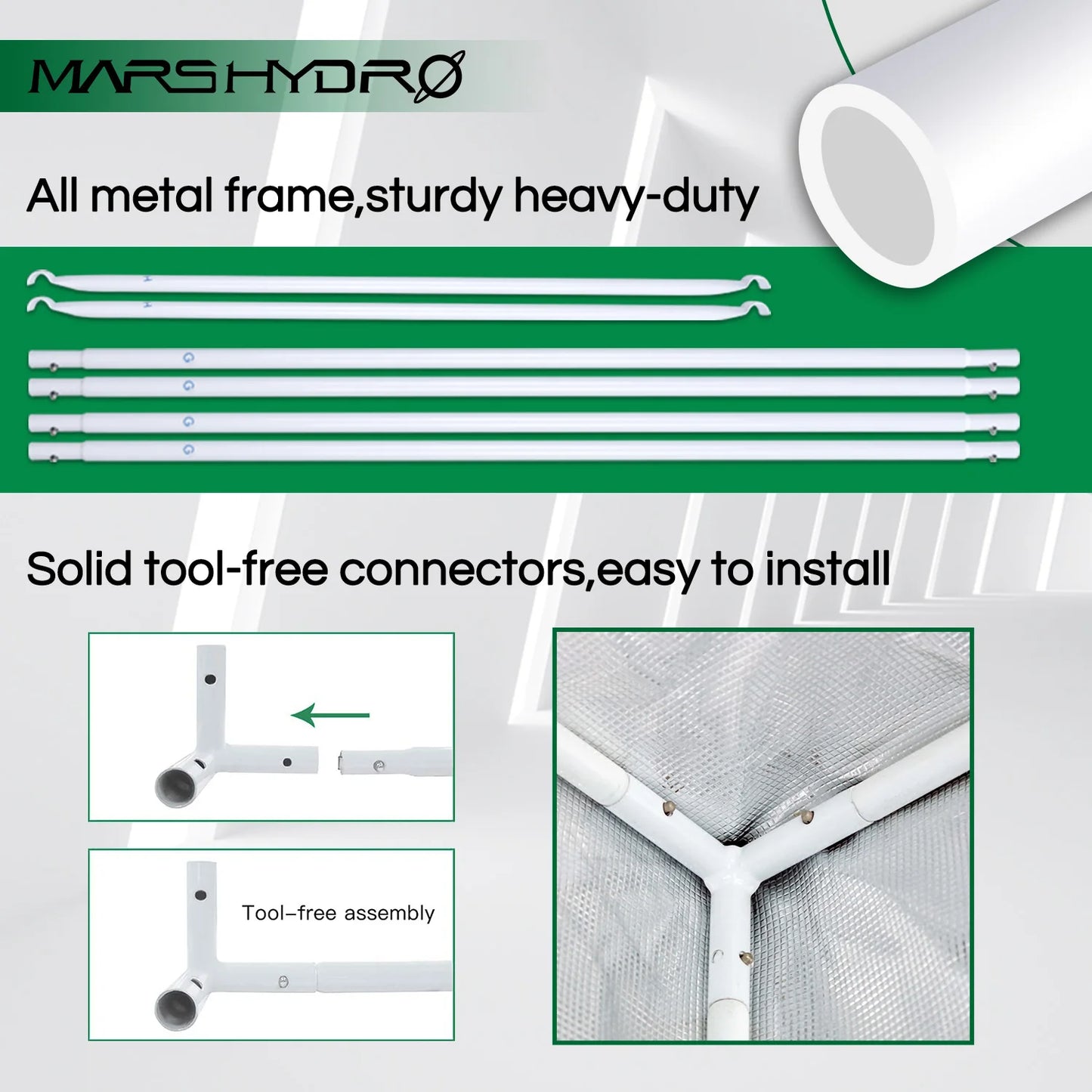 1680D Marshydro Indoor Hydroponics grow tent 240*240*200cm ,Grow kit