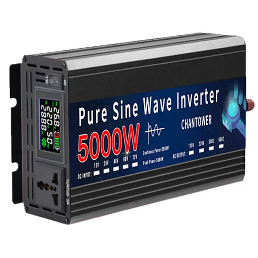 4000W 5000W Inverter 12V 220V 24V 110V Pure Sine Wave Inverter DC To AC Portable Power Voltage Converter Solar Car Inverter