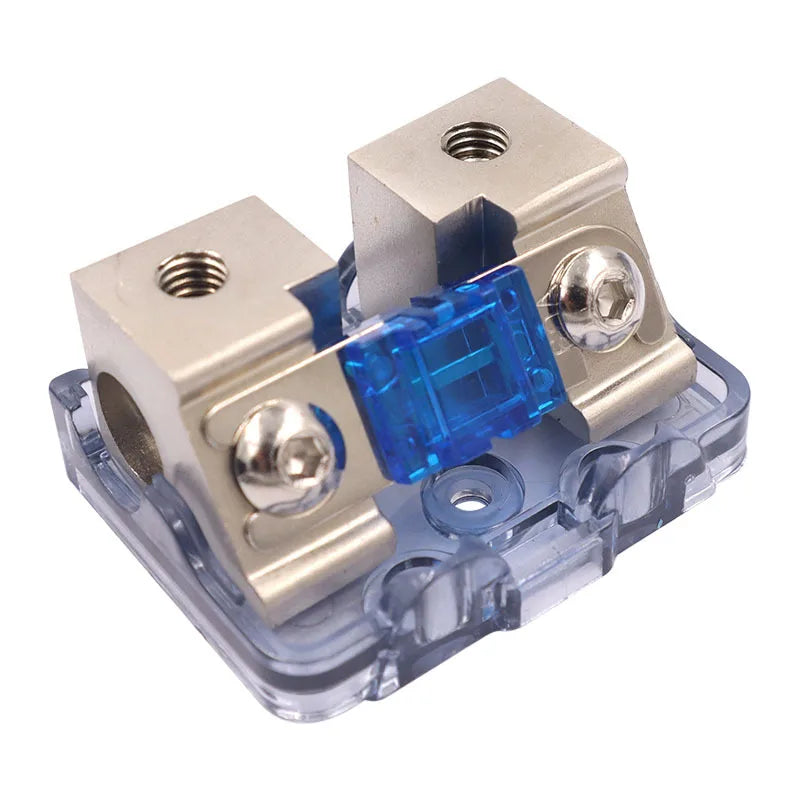 AFS In-Line Fuse Holder Upto 2GA/8GA Stereo/Audio/Car/RV/Boat AFS Fuse 30A-100A Zinc Alloy Nickel Plating Sound Insurance