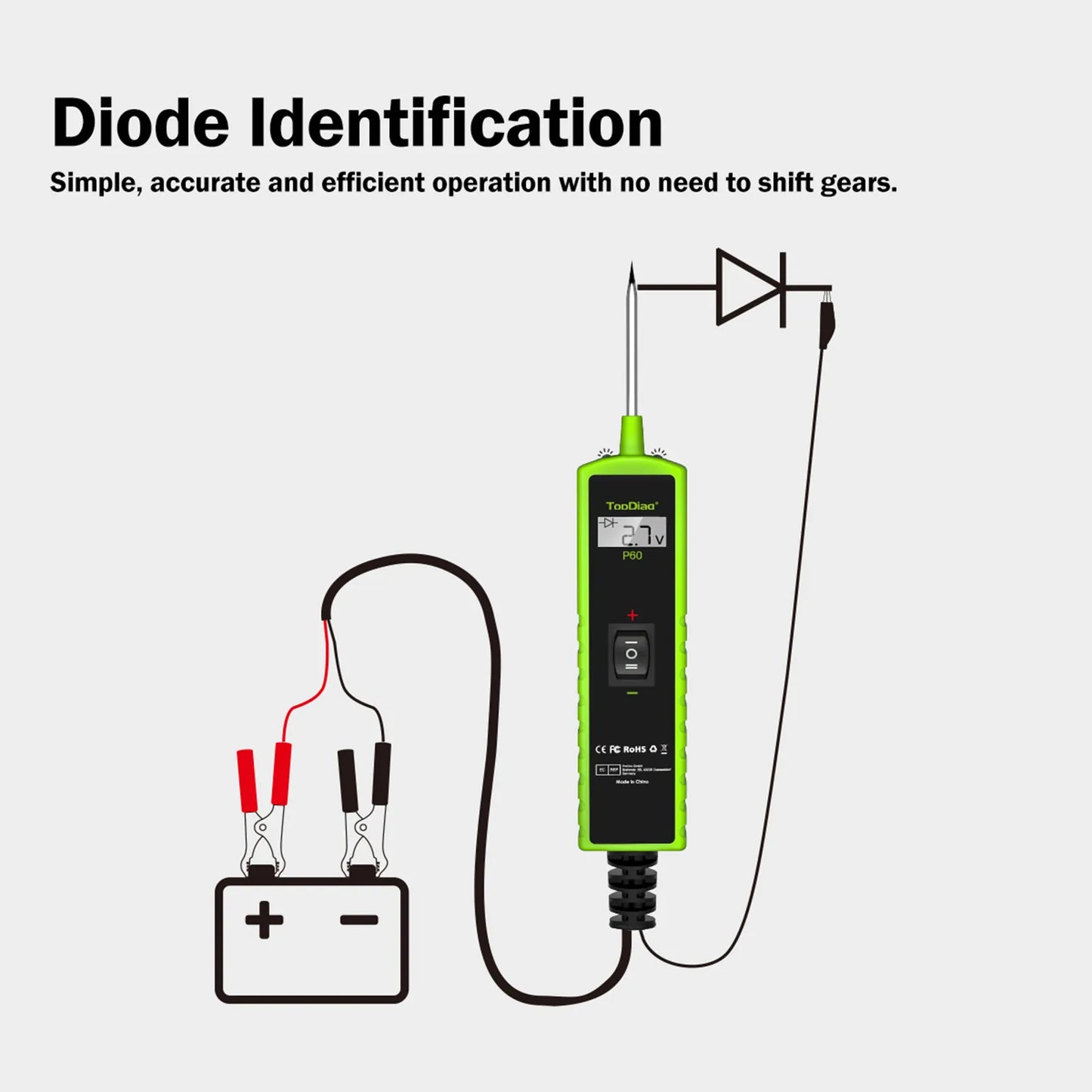 Automotive Circuit Tester Car Electrical System Short Tester Activation/Continuity Testing