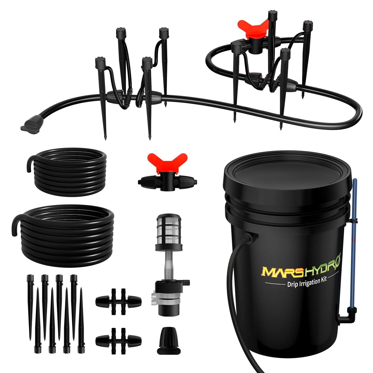 MARS HYDRO Hydroponics Growing System-12 Pods Indoor Watering System Drip Irrigation Kit