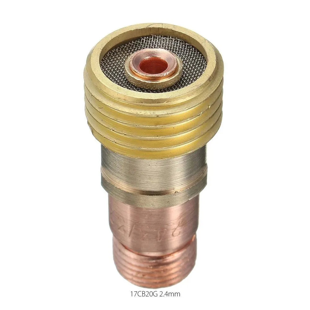 1pcs Gas Lens Connector Brass Collets Body Stubby Tig WP-17/18/26 Torch Welding  Soldering Supplies Repalcement