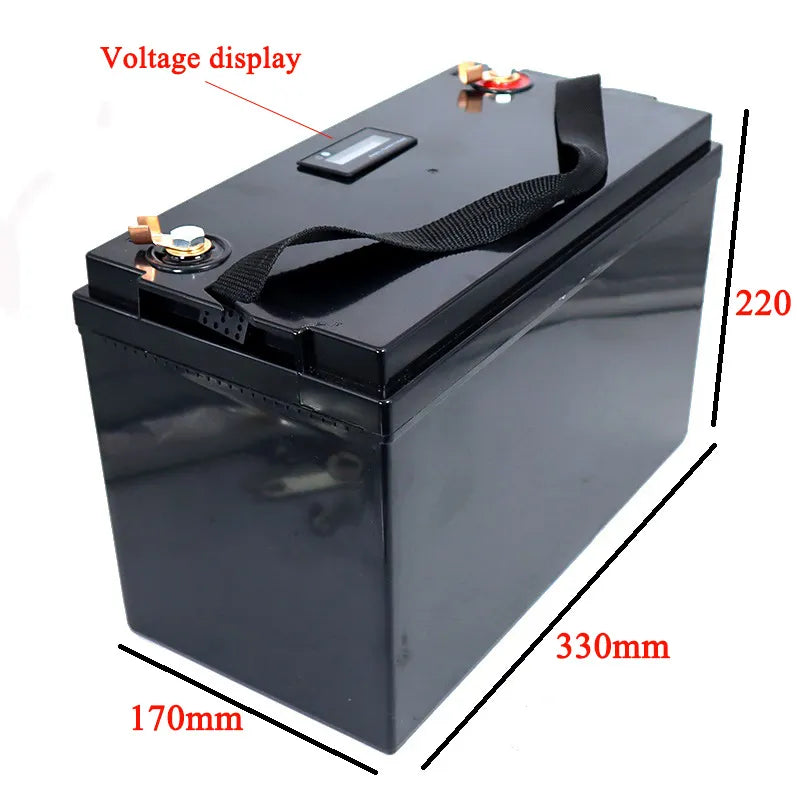 12V LiFePO4 battery  180Ah lithium iron phosphate battery  built-in BMS suitable for camping  RV waterproof golf  electric boat