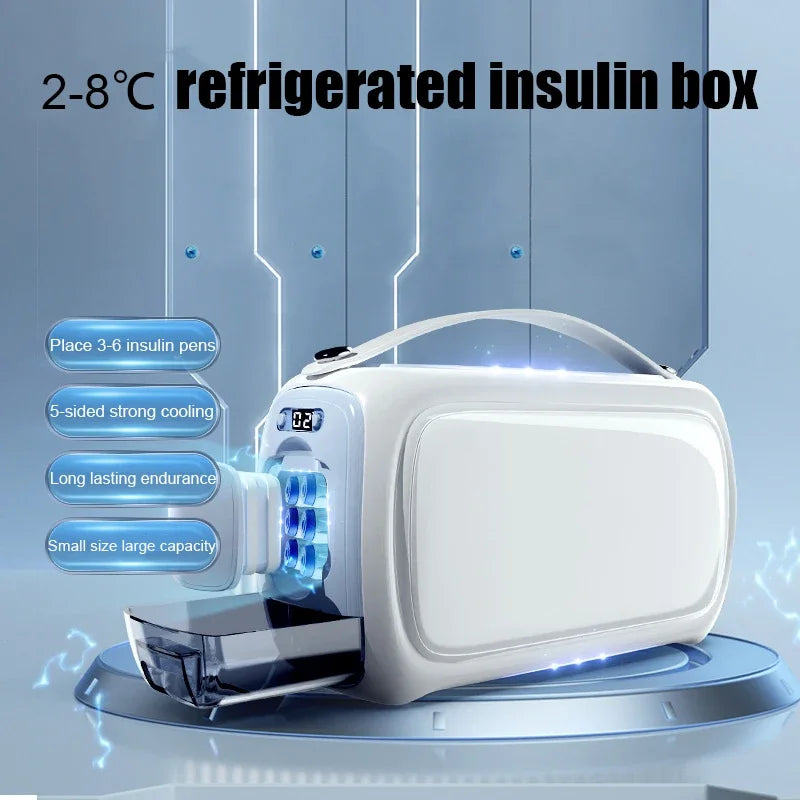 Insulin Refrigerated Box Portable Drug Storage Box Medicines Vaccines Interferon Refrigerated Containers Mini Refrigerator