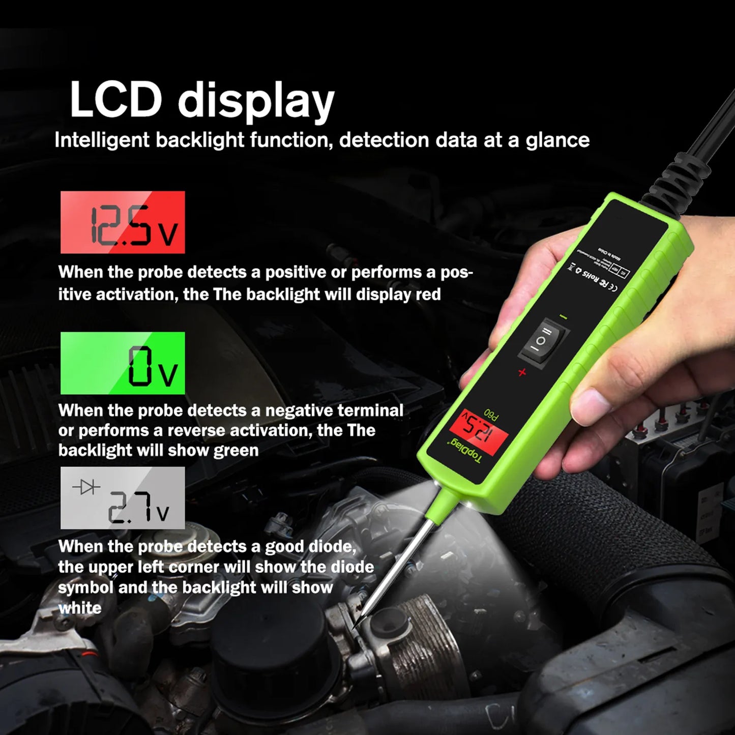 Automotive Circuit Tester Car Electrical System Short Tester Activation/Continuity Testing