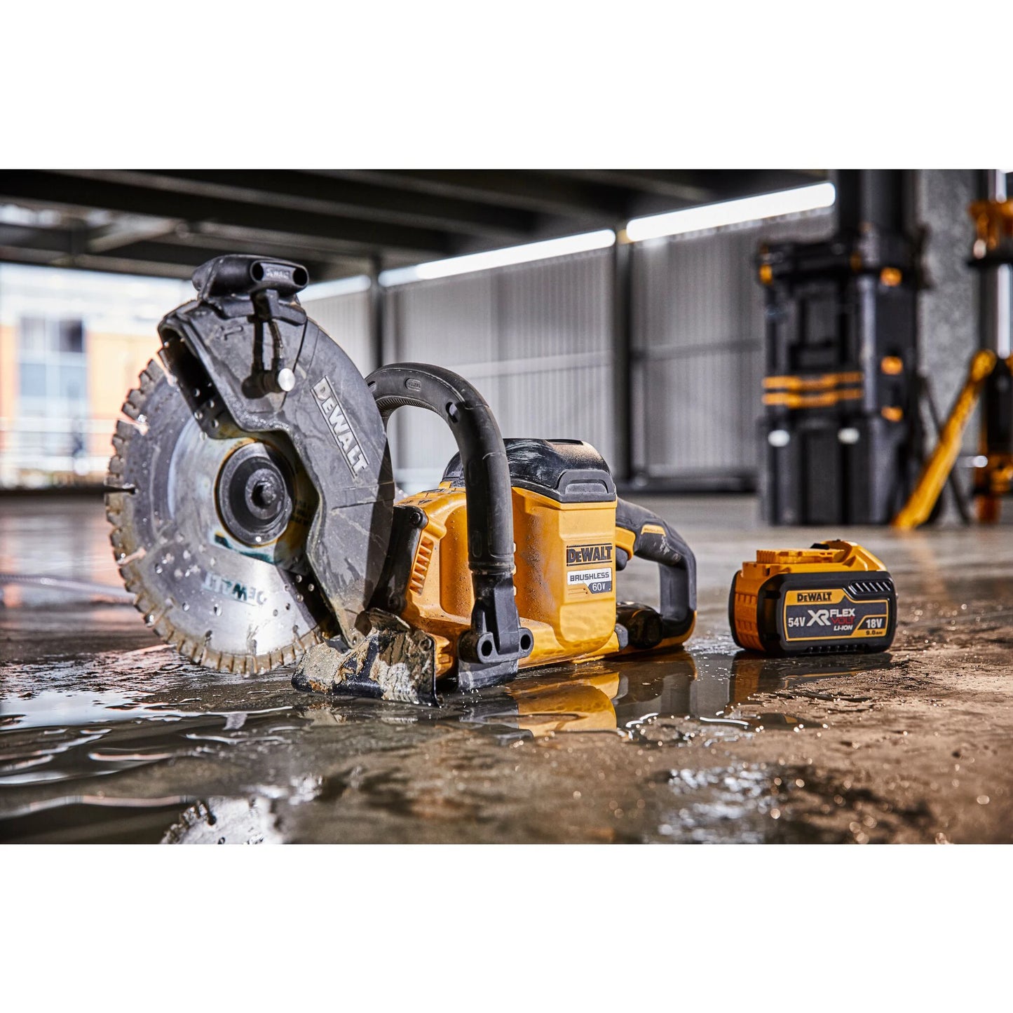 DEWALT DCS690 60V Cordless Brushless Cut Off Saw XR FLEXVOLT 6600RPM,Diameter 230 mm Rechargeable Cutting Machine (Tool Only）