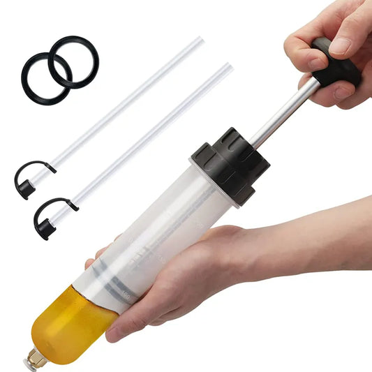 New Car Brake Fluid Oil Extractor Auto Oil Change Syringe with Hose Manual Fuel Suction & Filler Fluid Oil Change Evacuator Pump