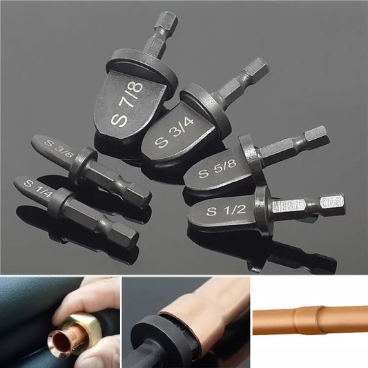 Copper tube expander hexagonal handle electric tube expansion tool supporter set air conditioning copper tube reamer