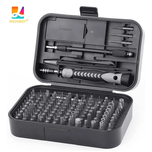 130 in 1 Multifunctional Screwdriver Combination Household Portable Cross Magnetic Precision Screwdriver Set Maintenance Tool